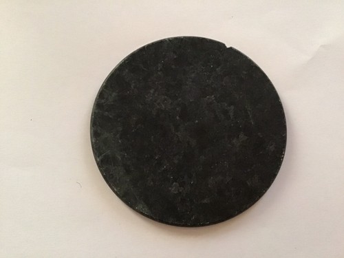 Socle marbre noir rond 11 - socle,