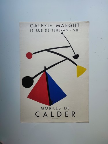 Calder affiche exposition 1954 - calder,