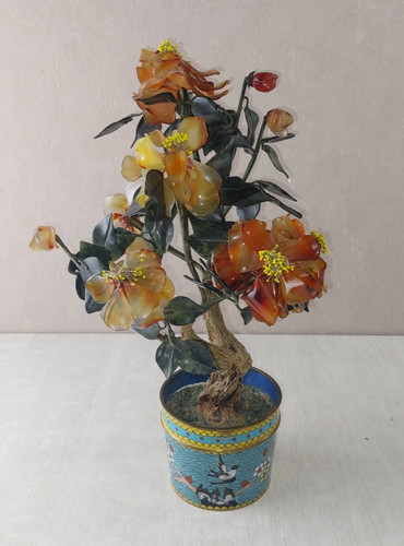Ancien pot fleur bonsaï - de,