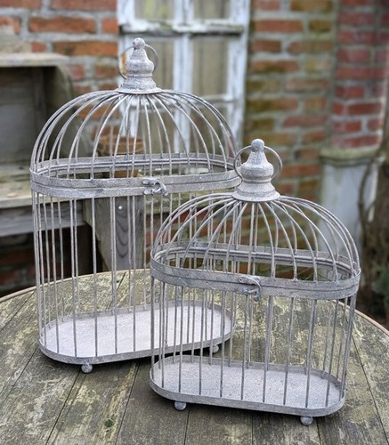 Lot cages déco metal - lot,