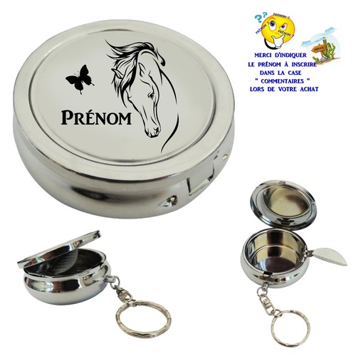 Customizable horse keychain