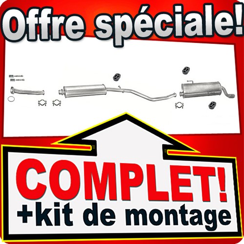 échappement pour peugeot 206 - pour,