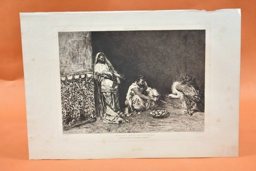 Gravure xixème marocains - gravure,