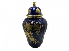 Vase Wunsiedel - Véritable cobalt or 24 carats - 28 cm. Excellent état.