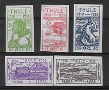 THULE :    N° 1 à 5**  MNH