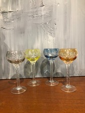 4 VERRES A VIN EN VERRE DE