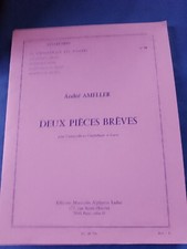 Ameller Deux Pieces Breves pour Violoncelle ou Contrebasse et Piano