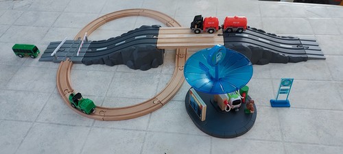 Circuit voiture train - circuit, voiture,