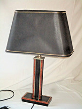 Lampe de table vintage metal laque design Italy Aldo Tura Willy Rizzo Roméo Rega