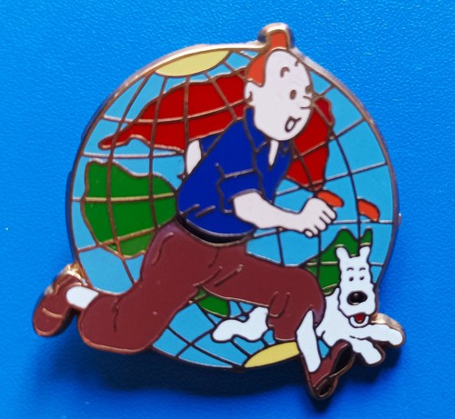 Moyen pin tintin globe - moyen,