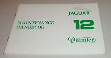 Maintenance Manual Maintenance Handbook Jaguar XJ 12 Daimler Double Six Series II