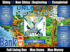 Authentic Unlocked Pokemon X + All 721 Pokemon Legal Shiny Max Item Money Events