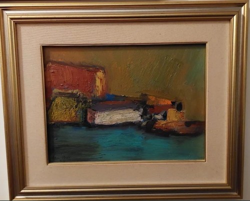 Tableau ancien huile paysage - tableau,