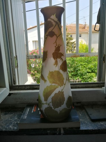 Emile gallé beau vase pâte - beau,