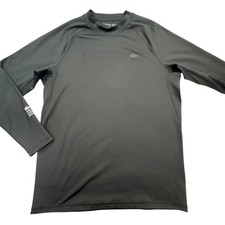 Lacoste Sport Shirt Mens 2XL Black Tight Fit Ultra Dry Long Sleeve Athletic Logo