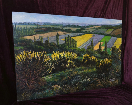 Tableau ancien peinture huile - tableau,