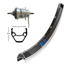 Roue arrière complète