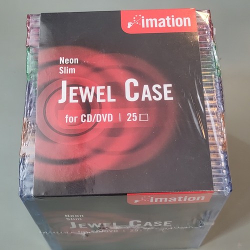 Boitier dvd neon slim - cd,