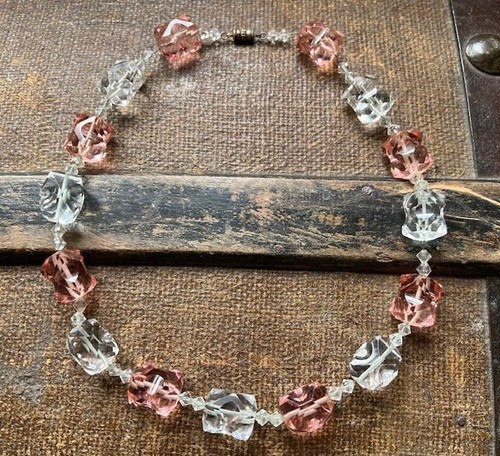Collier ancien perles - , cristal