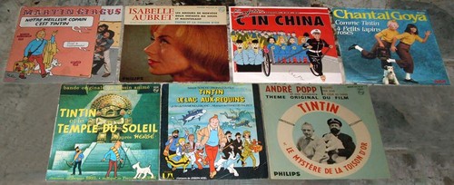 Rare disques 45t tintin - 45t,