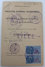 Permis Automobile 1955 Avec