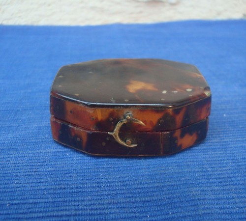V73 rare boite ecrin octogonal - boite,