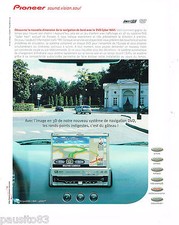 PUBLICITE ADVERTISING 065  2001  PIONEER  navigation de bord CYBER NAVI AVX