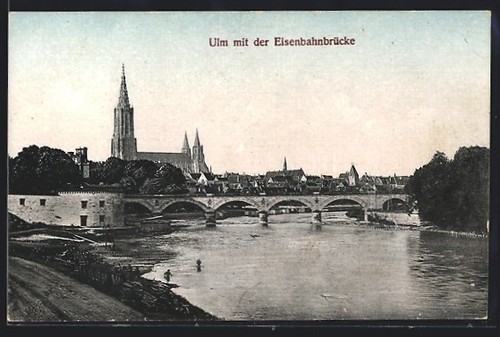 Carte postale ulm danube - carte, /