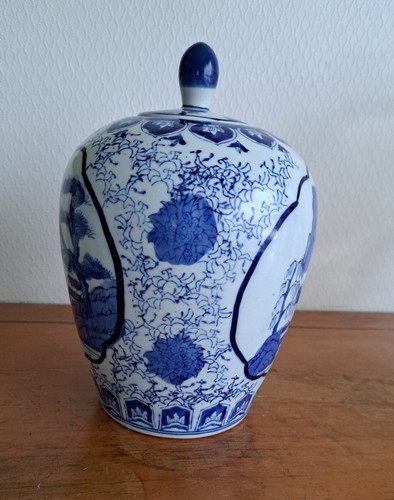 Ancien vase chinois bleu - , et