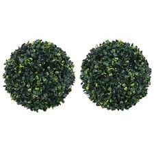 2x Boules de Buis Artificielles 45 cm Fausse Plante Décoration Jardin vidaXL