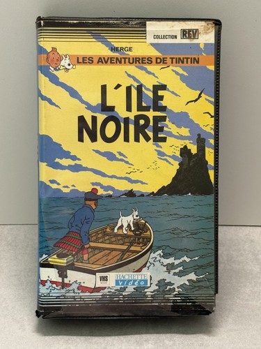 Vhs tintin île - vhs, noire