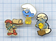 Lot Pin's Smurf © PEYO BIG SMURF TER BEKE Hot Air Balloon Comic Smurfs