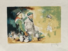 Lithographie originale VICTOR VIKO signée - The Flee market Paris