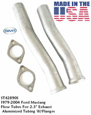 2.5" 2 1/2" FORD MUSTANG Flow Tubes with Intermediate Pipe  CNC MANDREL BENDS 