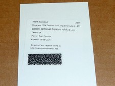 2024/25 Panini Donruss EUROLEAGUE EVAN FOURNIER AUTOGRAPH/AUTO RED LASER K110