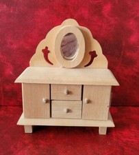 Wooden Dollhouse Buffet or Dresser