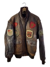 Avirex Leather Jacket Blouson/L/Leather/Brw 2918