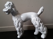 GRANDE CERAMIQUE CHIEN CANICHE