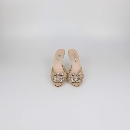 Manolo blahnik nude lace - manolo,