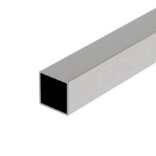 Acier Inox V2A Tuyau Carré 40x40x2, 0mm Tube de Chantier 100-200cm