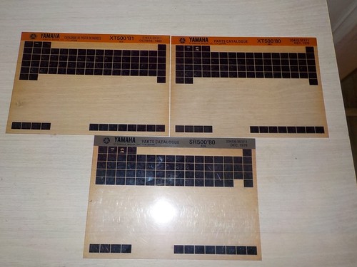 Lot microfiches yamaha500xt - lot,