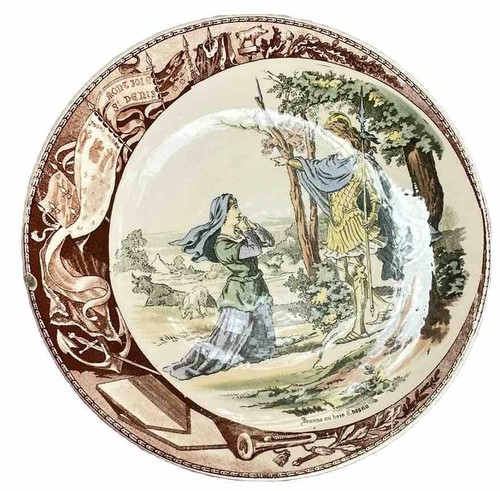 Assiette historiée xix - assiette,