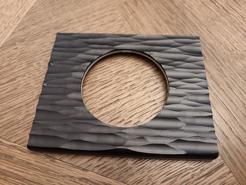 Plaque simple corian gougé - plaque,