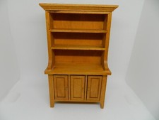 Meuble en bois miniature Vaisselier 3 portes Déco / Maison de poupées N°7