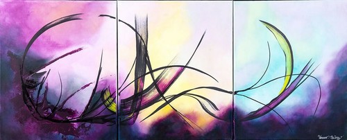 Tableau abstrait création