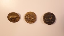 Lot de 3 Anciens Boutons de