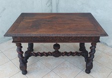 Bureau Louis XIII en chêne 19ème