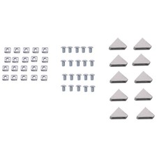 50 Piece Corner Profile Aluminum Profile Connector Set Series 2020 9863