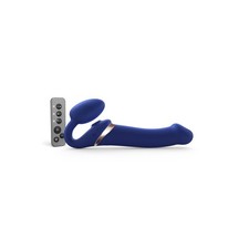 Gode ceinture Multi Orgasm bleu taille L - STRAP-ON-ME
