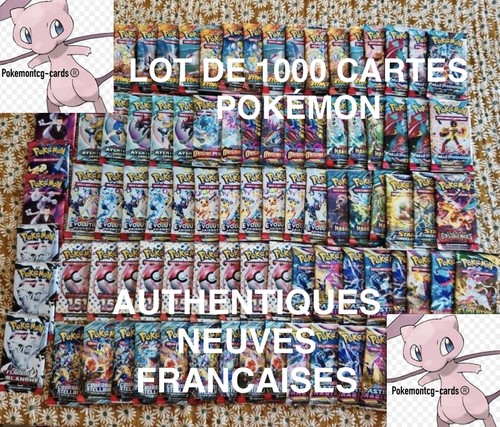 Lot 1000 cartes pokémon - 1000,
